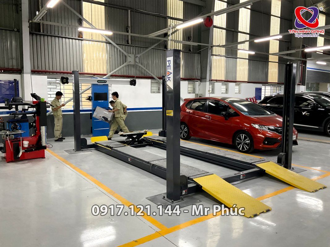 Cầu nâng 4 trụ kiểm tra góc lái Peak 409A -1