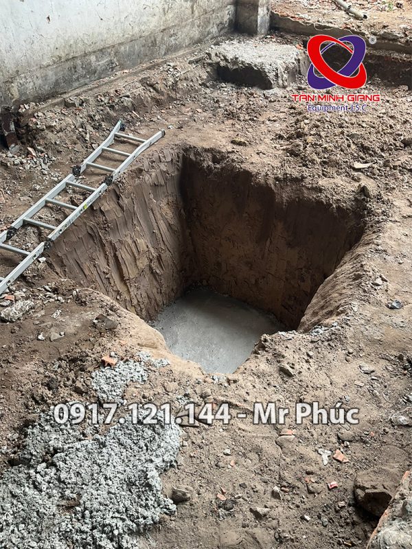 Hình ảnh tham khảo đào móng cầu 1 trụ rửa xe Ấn Độ-3