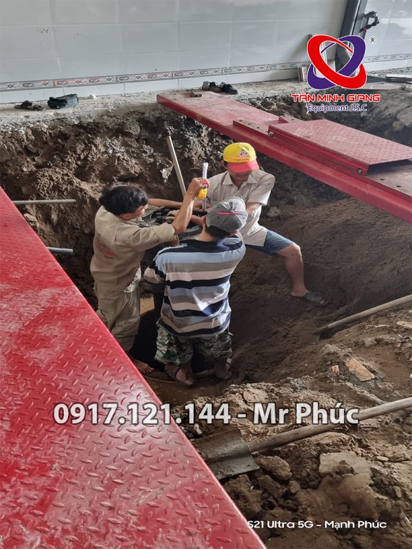 Quy trình lắp đặt cầu nâng 1 trụ rửa xe SP-04-2