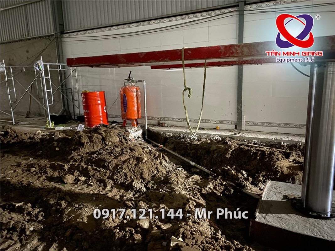 Quy trình lắp đặt cầu nâng 1 trụ rửa xe SP-04-9