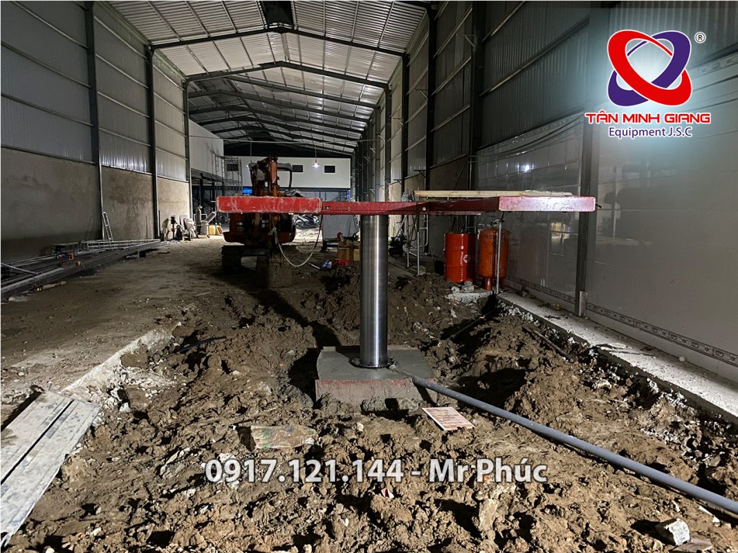 Quy trình lắp đặt cầu nâng 1 trụ rửa xe SP-04-8