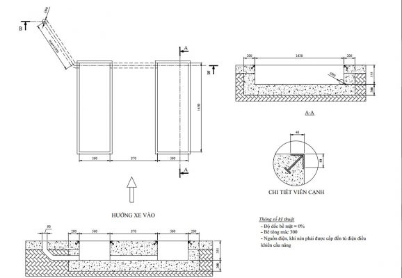 Bản vẽ kỹ thuật làm móng cầu cắt kéo nâng bụng âm nền Hofmann EELRBP758BC3
