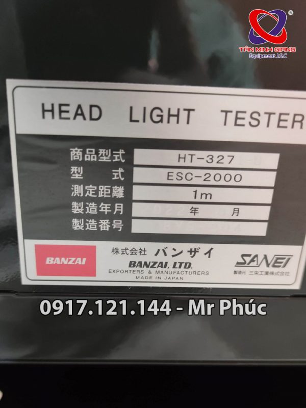 Thiết bị kiểm tra đèn pha Banzai HT-327-2
