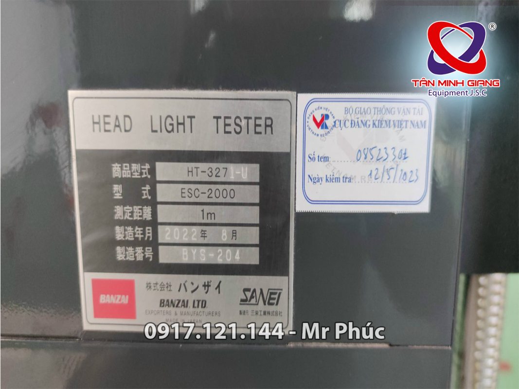 Thiết bị kiểm tra đèn pha Banzai HT-327-3